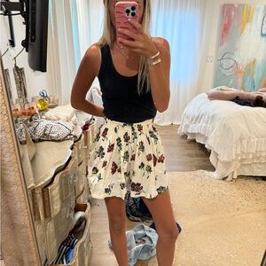 Ulla Johnson Floral White Shorts